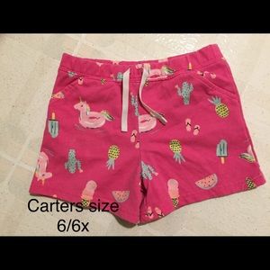 Carters shorts size 6/6x